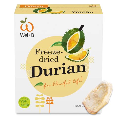 Buy Wel B Freeze Dried Fruit Snacks Fresh Durian Freeze Dried To A Cri