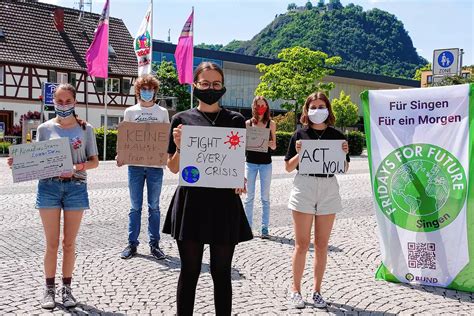 Singen Stiller Protest Fridays for Future setzt sich für ein