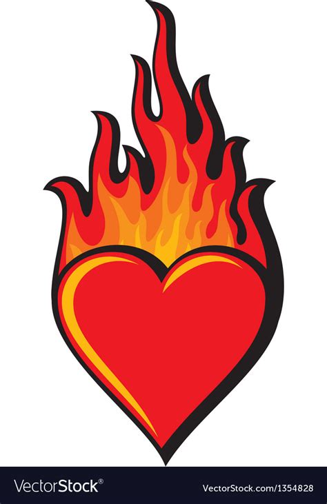 Flaming Heart Clipart 8 Clipart Station Images