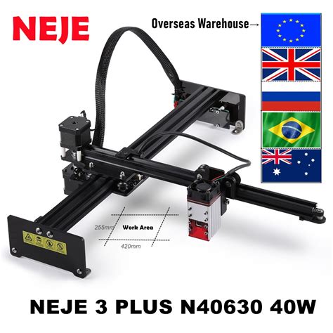 NEJE 3 Plus N40630 40W CNC Laser Engraver Cutter Printer Engraving