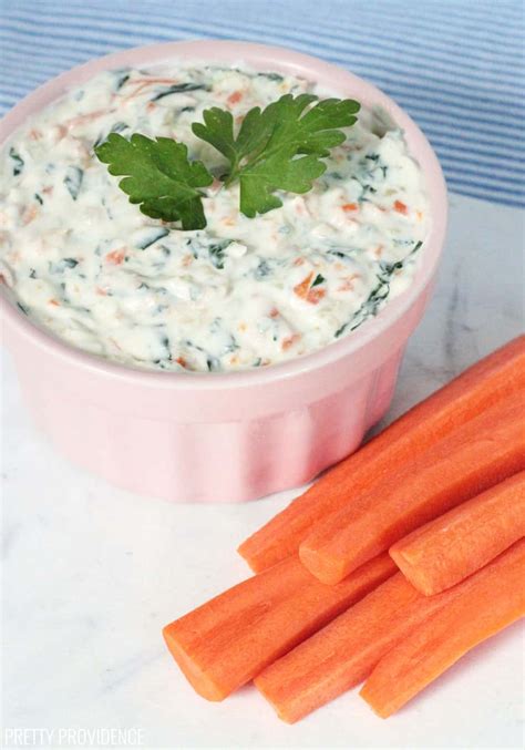 Healthy Veggie Dip - Under 50 Calories per Serving!