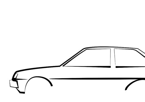 Auto Overzicht Vector Tekening Vectorafbeelding Voor Openbaar Gebruik