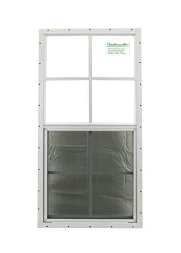 Shed Windows 18″ X 36″ White Flush Mount Safetytempered Glass