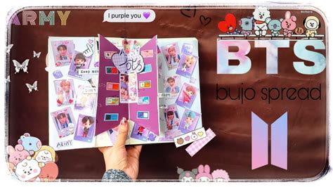 Bts Army Bujo Spread Videos YouTube