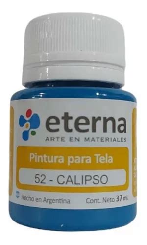 Pinturas Para Tela 37 Ml Eterna En La Plata Color Del Óleo 52 Calipso