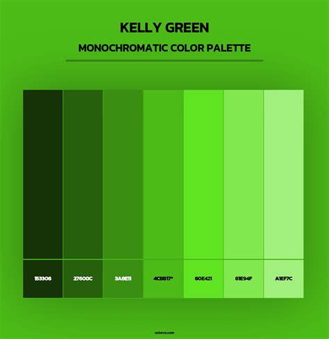 Kelly Green color palettes - colorxs.com