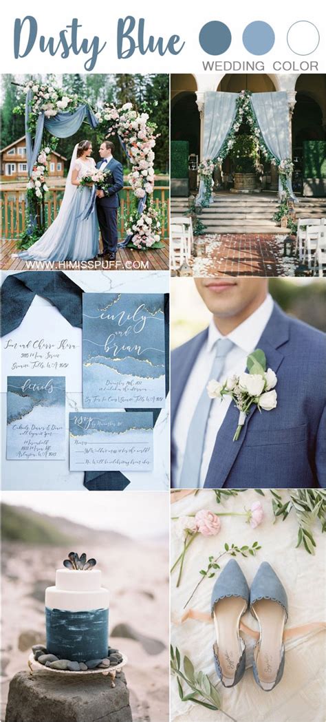 50+ Dusty Blue Wedding Color Ideas for 2020 – Hi Miss Puff