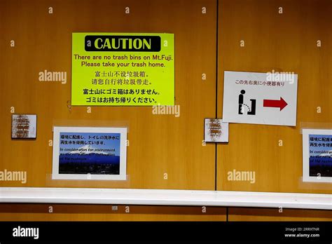 Minamitsuru Gun Japan Th Sep Caution Signs Are Seen In The