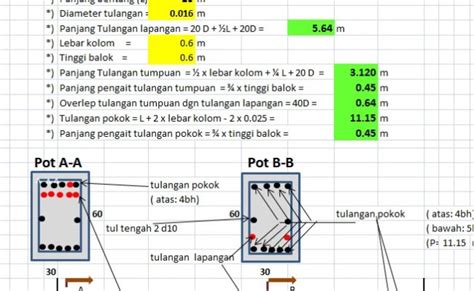 Cara Menghitung Tulangan Balok Tumpuan Dan Lapangan Pada Imagesee