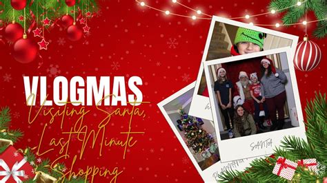 Vlogmas Day 23 Santa Shopping And Wine Youtube