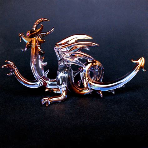 Hand Blown Glass Dragon Medieval Prochaska Gallery