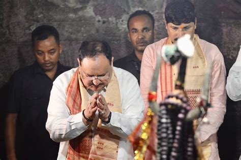 Bjp National President Shri Jp Nadda Offered Prayers At Shivdol