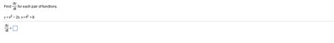 Find Dy Dt For Each Pair Of Functions Calculator