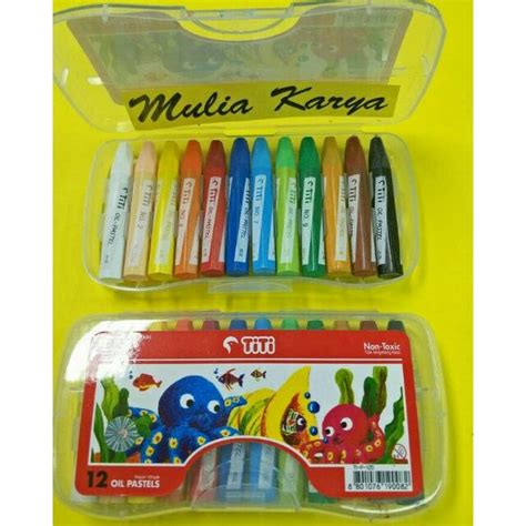 Jual Crayon Krayon Titi 12 Warna Oil Pastel Shopee Indonesia