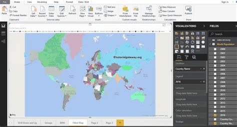 How To Create Filled Map In Power Bi Desktop Filled Map In Power Bi Images