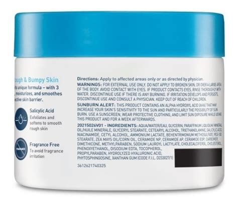 Crema Cerave Renewing Sa Cream Humectante Corporal 12 Oz Mercado Libre