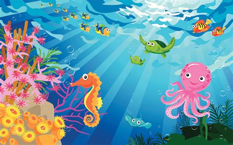 Underwater Ocean Scene Clipart - Fin Construir