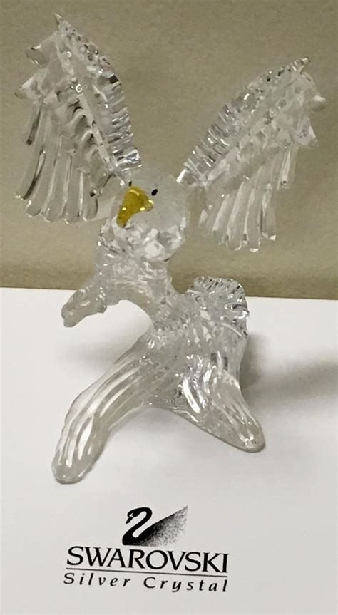 Lot Swarovski Silver Feathered Beauties Crystal Bald Eagle