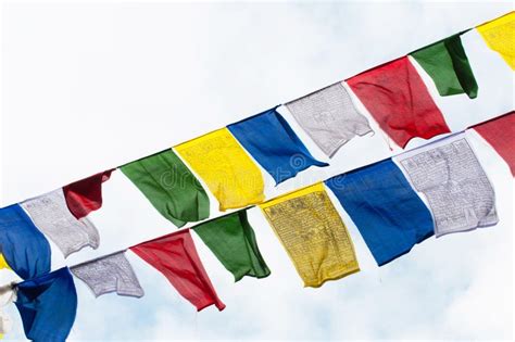 Tibetan Prayer Flags In The Mountains Royalty Free Stock Images Image