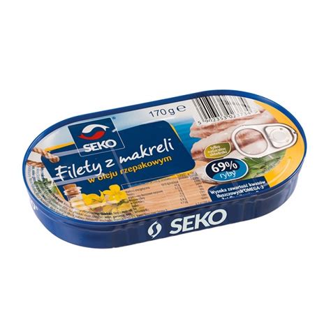 5793 SEKO MACKEREL FILLETS IN OIL 170G 10 FiLETY Z MAKRELi W OLEJU