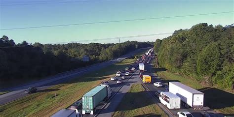 Video Interstate 40 Shut Down After Tractor Trailer Overturns In