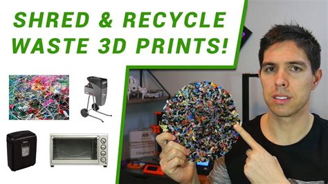 Recycle Waste D Prints Part Shredding And Melting Youtube