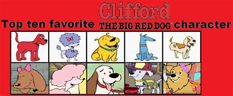 My Top Ten Clifford The Big Red Dog Characters By Daniellepuppyallstar