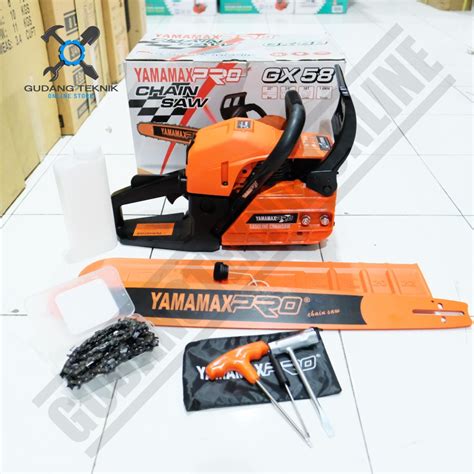 Chainsaw YAMAMAX Pro GX 58 22Inch Mesin Gergaji Kayu Chainsaw YAMAMAX