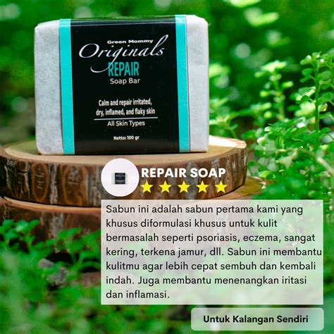 Jual Repair Soap Sabun Alami Psoriaris Eksim Inflamasi Gatal