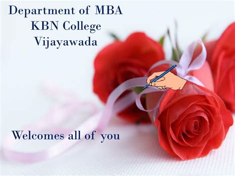 PPT - Department of MBA KBN College Vijayawada Welcomes all of you ...