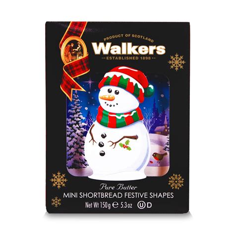 Buy Walkers Assorted Mini Shortbread Cookies In Festive Shapes