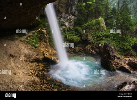 Pericnik Wasserfall Im Nationalpark Triglav Julischen Alpen Sloweniens