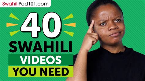 Learn Swahili 40 Beginner Swahili Videos You Must Watch YouTube