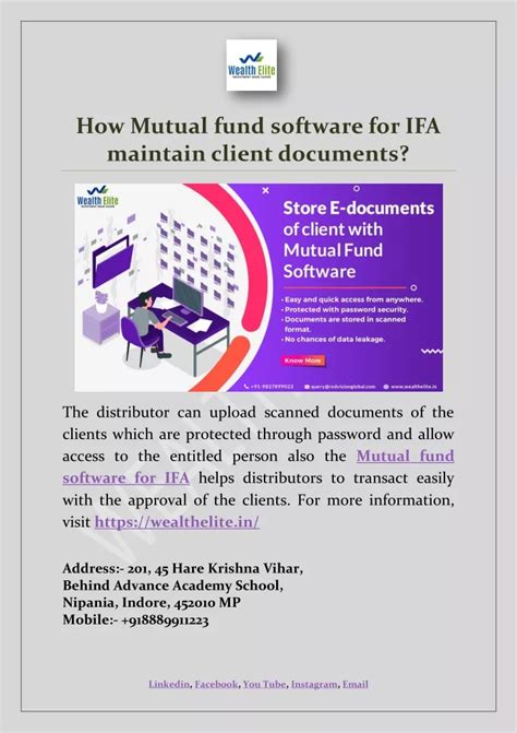 PPT How Mutual Fund Software For IFA Maintain Client Documents