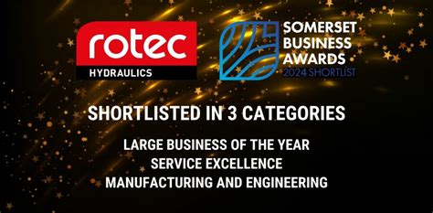 Rotec Shortlisted In Three Categories At The 2024 Somerset Business Awards