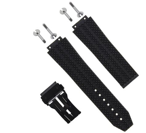 Replacement Mm Rubber Band Strap Clasp For Hublot H Big Bang Mm