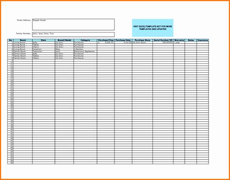 Collections Spreadsheet Template