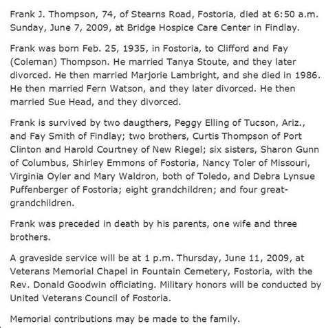 Franklin James Frank Thompson Find A Grave Memorial