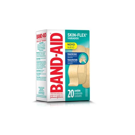 Band Aid Para Rosto - Curativo Band Aid Skin Flex Variados Com 20 Unidades - Pague Menos