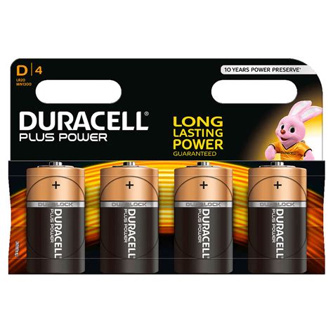 Duracell Plus Power D Par 4 Pile And Chargeur Ldlc