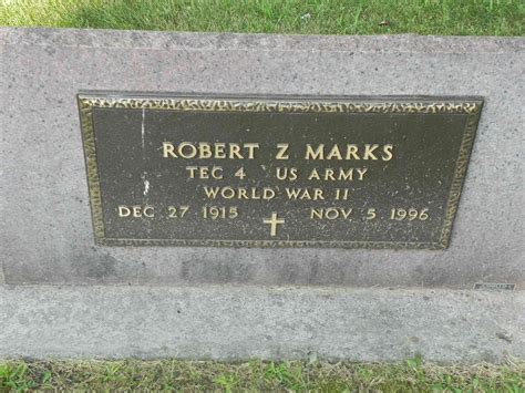 Robert Ziege Marks 1915 1996 Mémorial Find a Grave