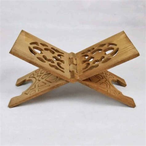 Foldable Wooden Quran Rehal Stand Holder With Elegant Design Shopipersia