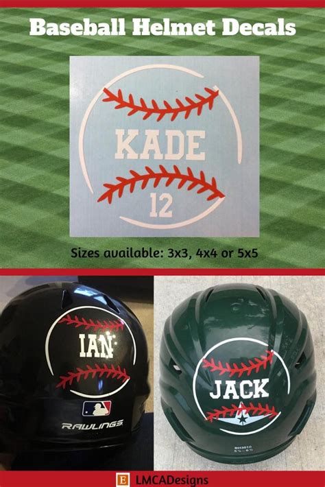 Baseball Helmet Decals Custom MLB Champ