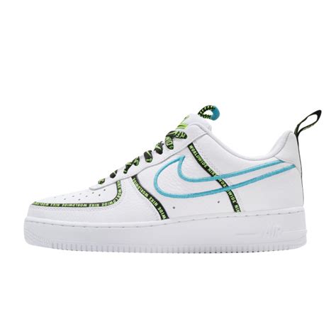 BUY Nike Air Force 1 Low Worldwide White Blue Fury Volt | Kixify Marketplace