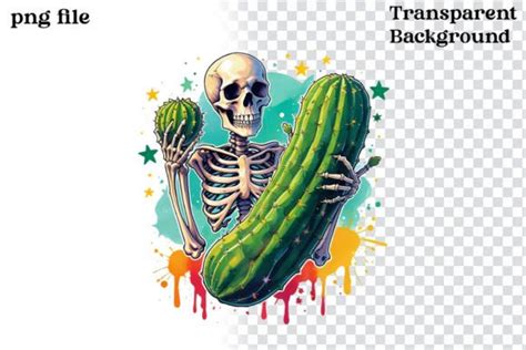 Skeleton Pickle Dill Png Clipart Graphic By Vertex Creative Fabrica