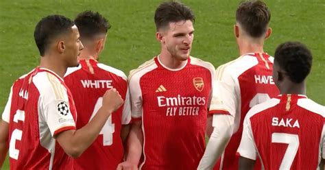 Declan Rice Dominates In Champions League Stroll Arsenal Player