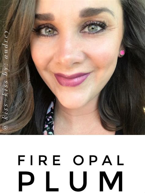 Lipsense Pre Mixing Fire Opal And Plum Topped With Glossy Fire Opal