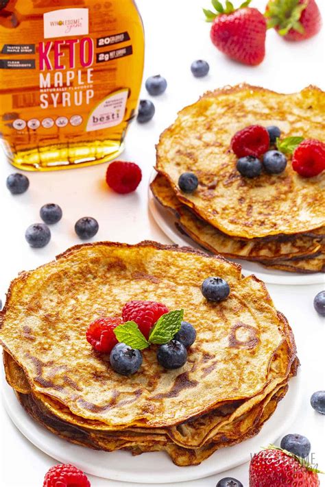 Cream Cheese Pancakes 2 Ingredients Wholesome Yum