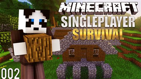 Minecraft Survival Lets Play Ep Building A Survival Starter House