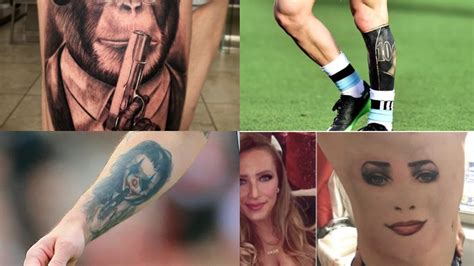 Los 10 Tatuajes Más Horrendos De Los Futbolistas De élite